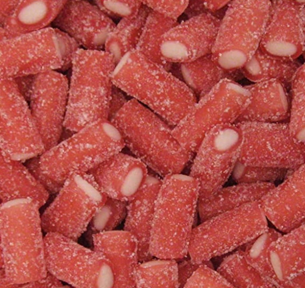 Sour Strawberry Pencil Bites